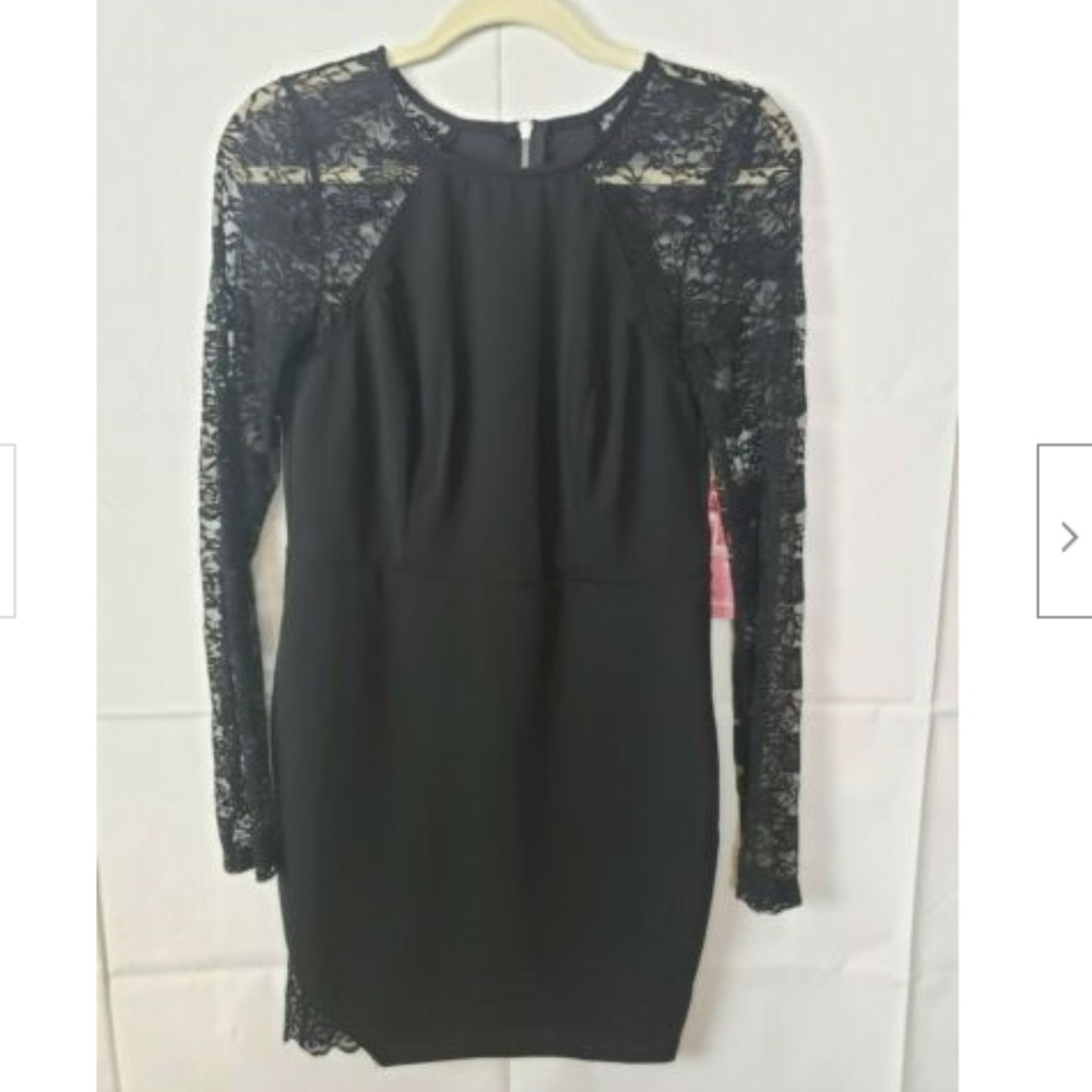 Emeralde Sundae Lace Long Sleeve Dress